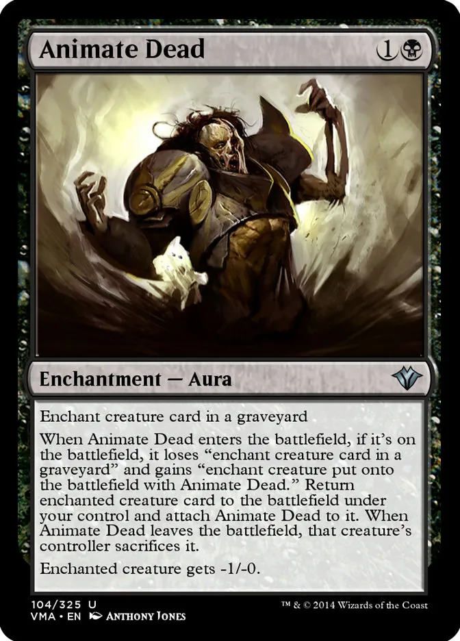 2014 Vintage Masters Animate Dead uncommon #104 unlisted card image