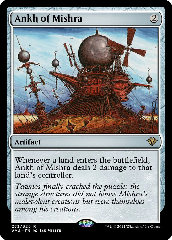 2014 Vintage Masters Ankh of Mishra rare #263 unlisted card image