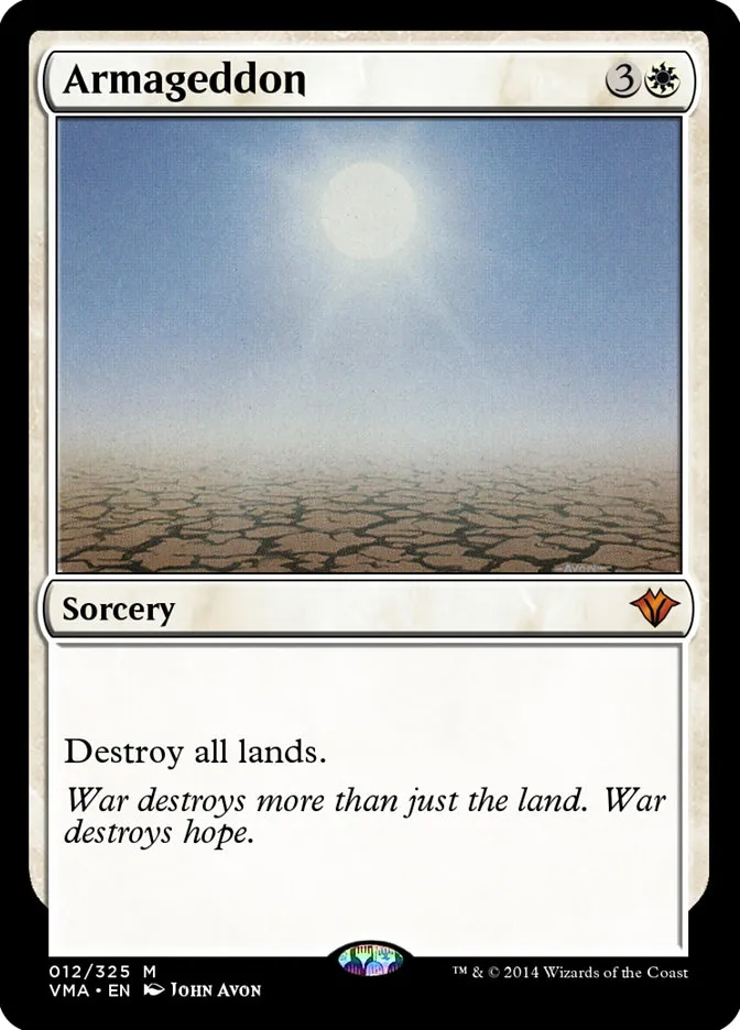 2014 Vintage Masters Armageddon mythic #12 unlisted card image