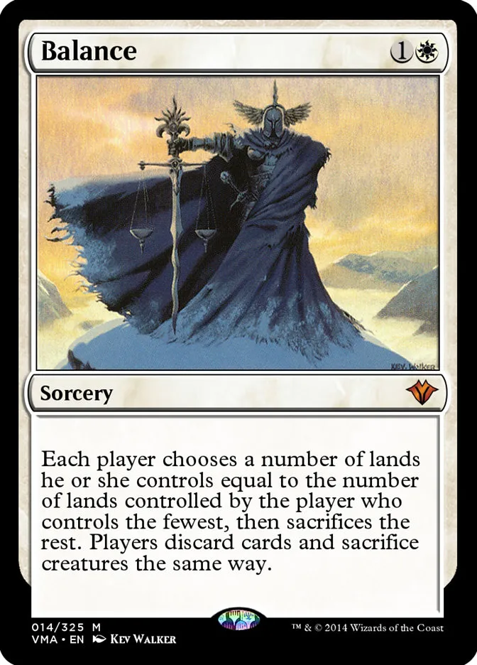 2014 Vintage Masters Balance mythic #14 unlisted card image