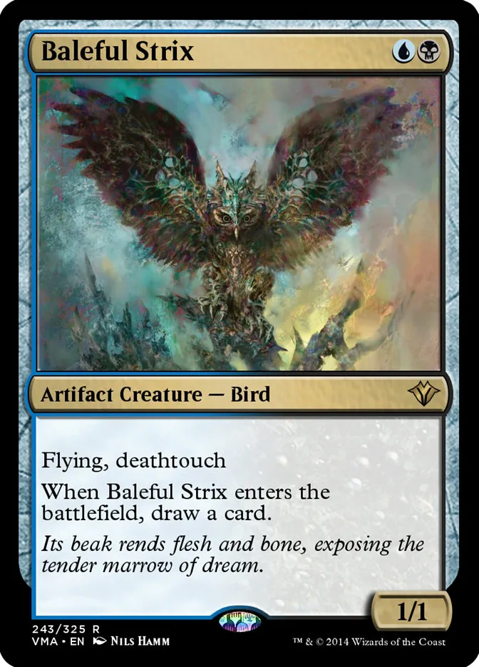 2014 Vintage Masters Baleful Strix rare #243 unlisted card image