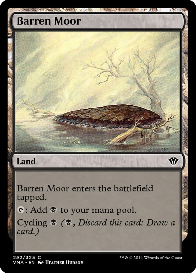 2014 Vintage Masters Barren Moor common #292 unlisted card image