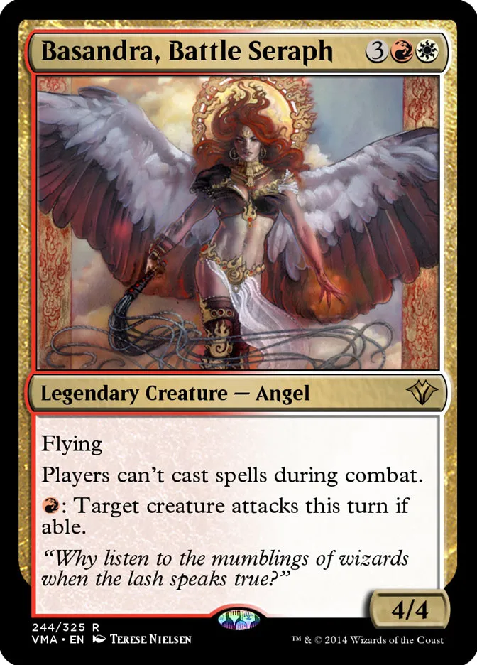 2014 Vintage Masters Basandra, Battle Seraph rare #244 unlisted card image