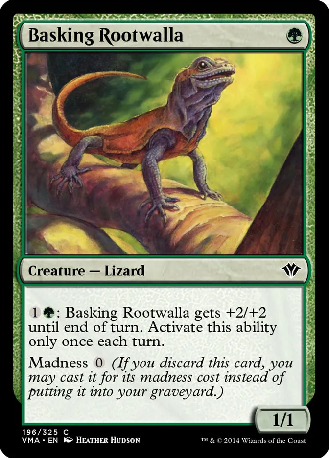 2014 Vintage Masters Basking Rootwalla common #196 unlisted card image