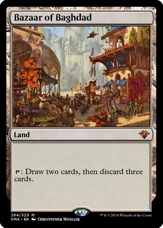 2014 Vintage Masters Bazaar of Baghdad mythic #294 unlisted card image