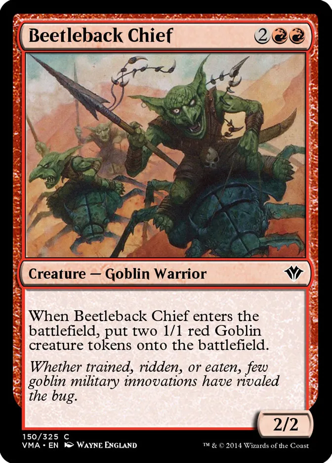 2014 Vintage Masters Beetleback Chief common #150 unlisted card image