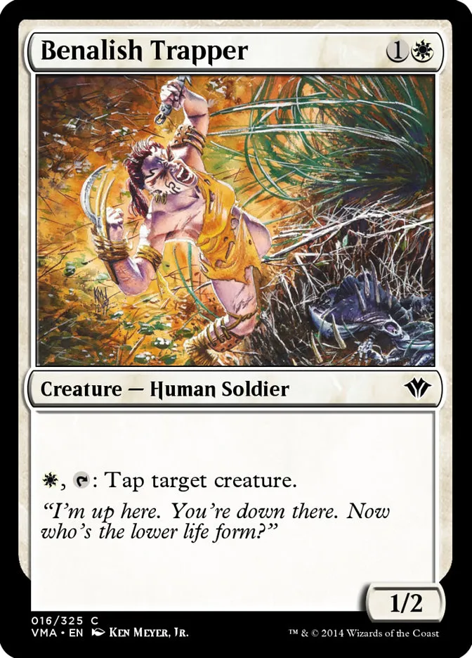 2014 Vintage Masters Benalish Trapper common #16 unlisted card image