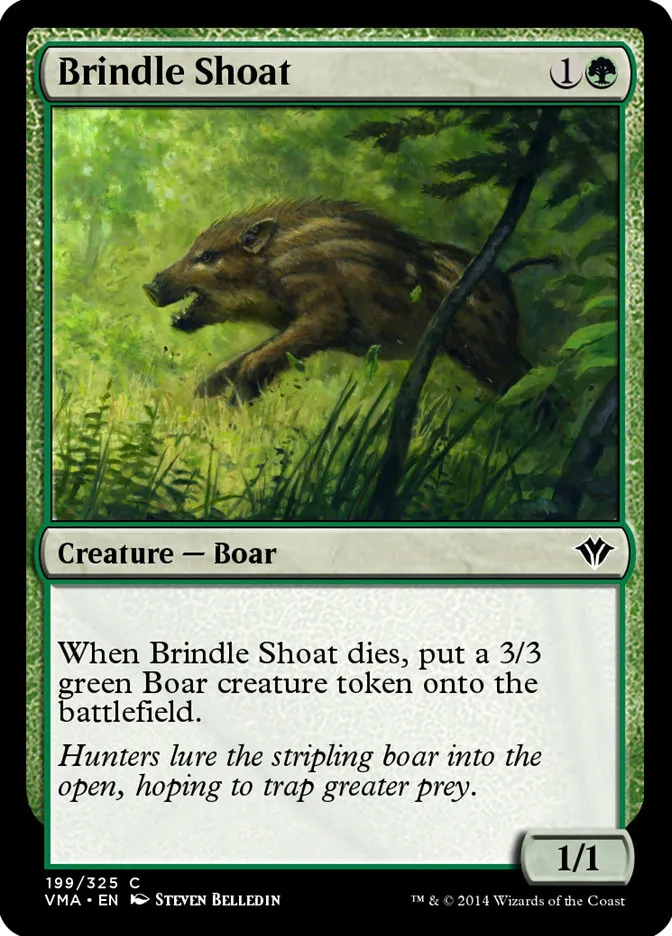2014 Vintage Masters Brindle Shoat common #199 unlisted card image