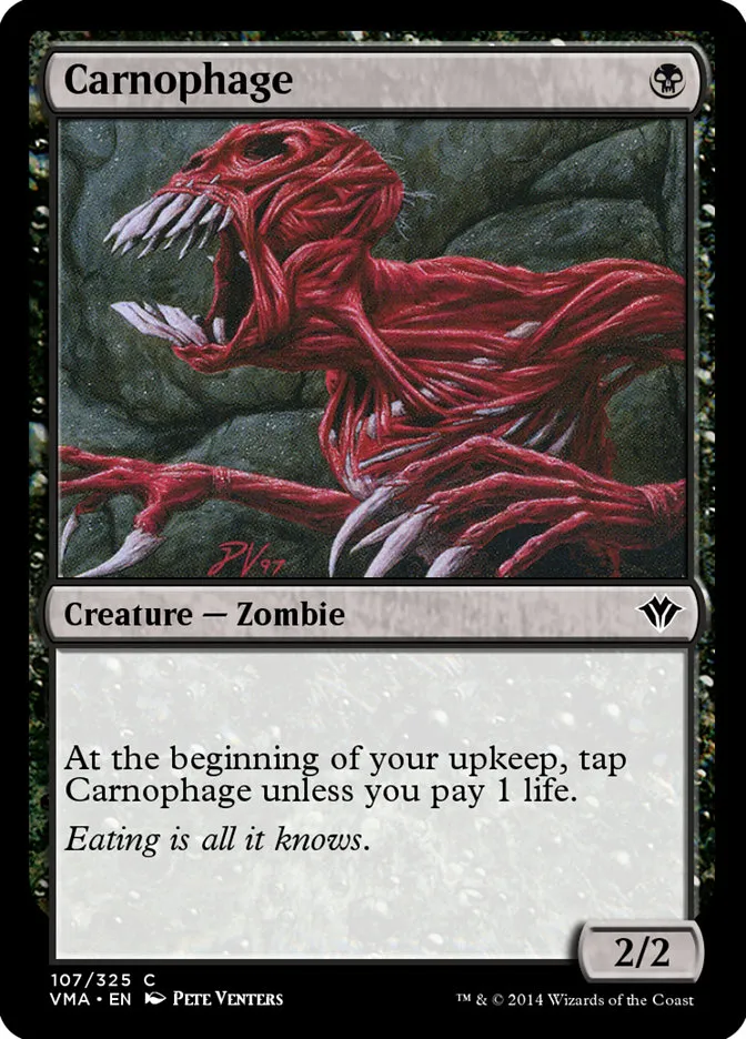 2014 Vintage Masters Carnophage common #107 unlisted card image