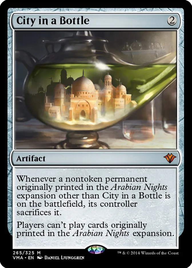 2014 Vintage Masters City in a Bottle mythic #265 unlisted card image