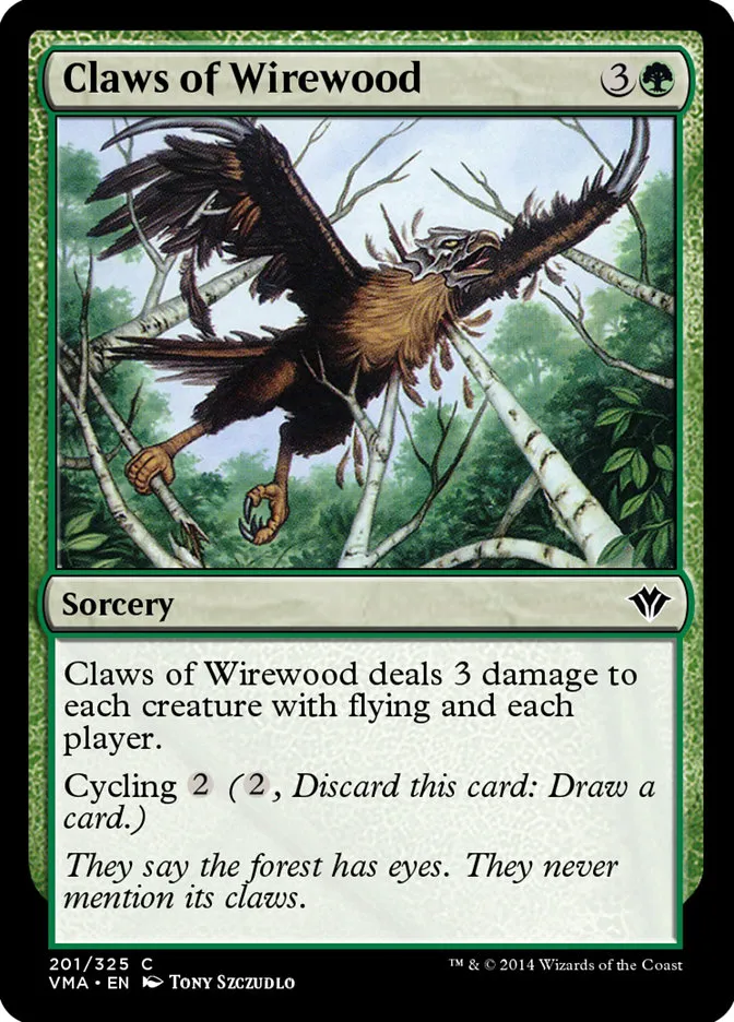 2014 Vintage Masters Claws of Wirewood common #201 unlisted card image