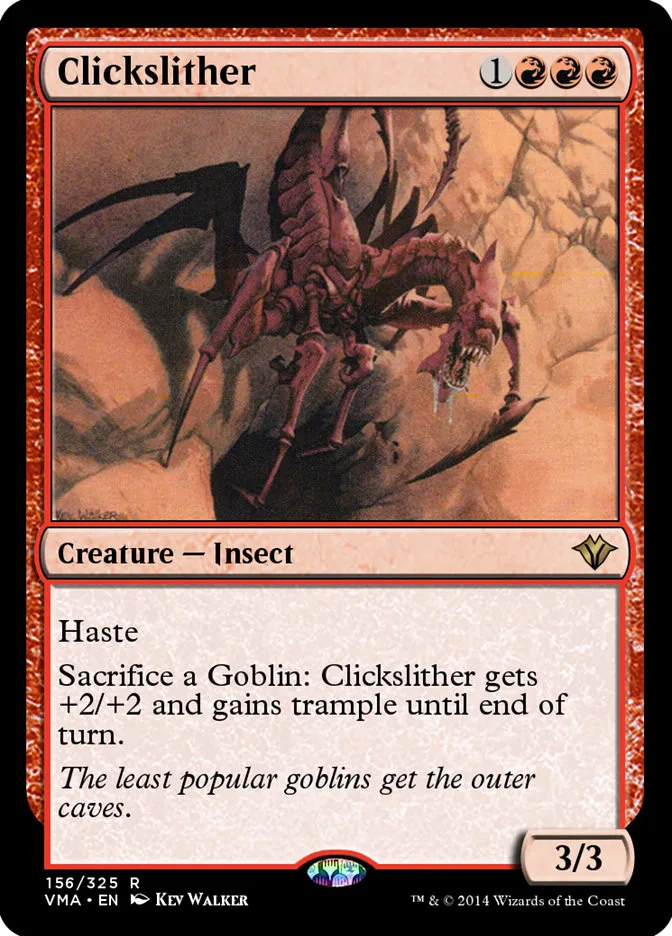 2014 Vintage Masters Clickslither rare #156 unlisted card image
