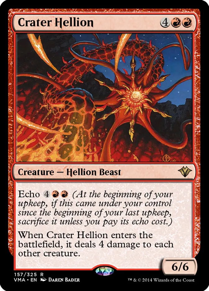 2014 Vintage Masters Crater Hellion rare #157 unlisted card image