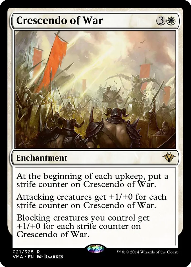 2014 Vintage Masters Crescendo of War rare #21 unlisted card image