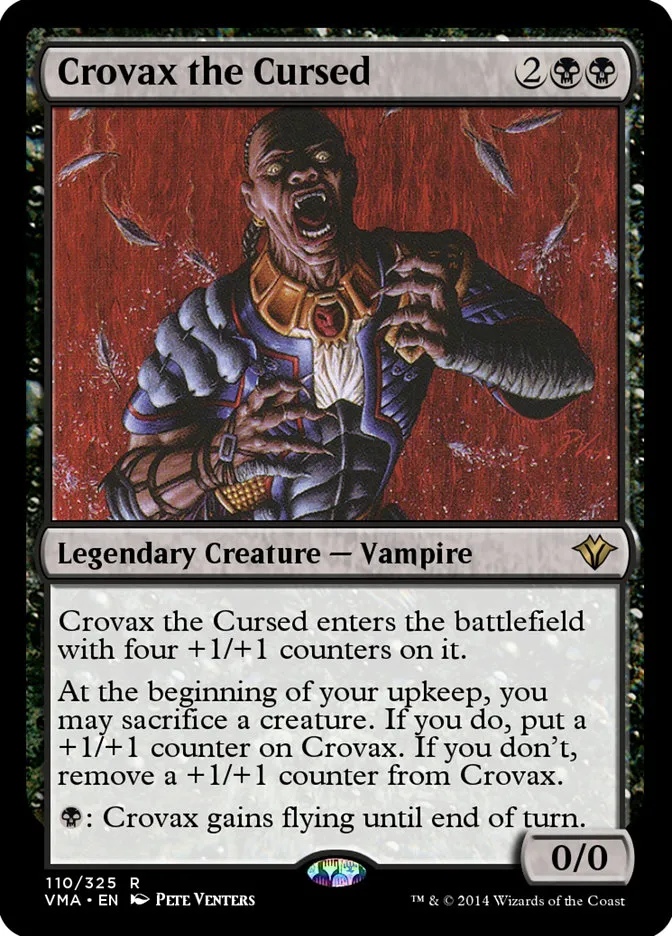 2014 Vintage Masters Crovax the Cursed rare #110 unlisted card image