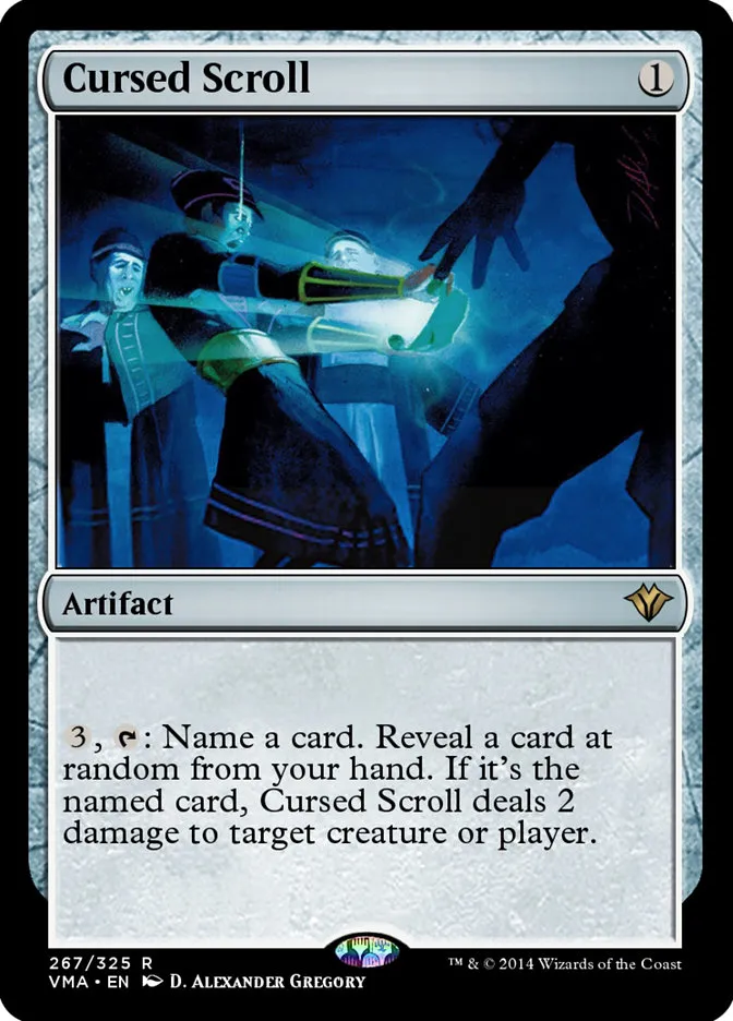 2014 Vintage Masters Cursed Scroll rare #267 unlisted card image