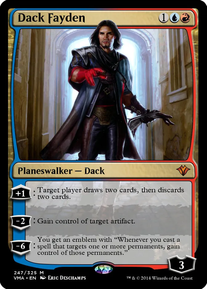 2014 Vintage Masters Dack Fayden mythic #247 unlisted card image