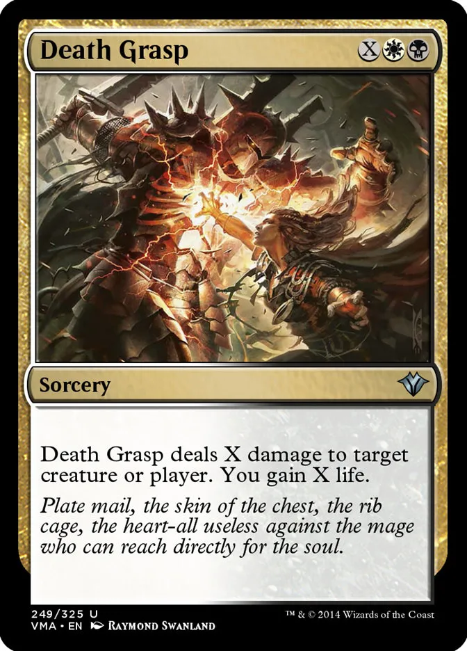 2014 Vintage Masters Death Grasp uncommon #249 unlisted card image