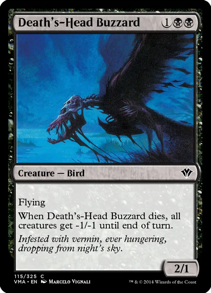 2014 Vintage Masters Death's-Head Buzzard common #115 unlisted card image