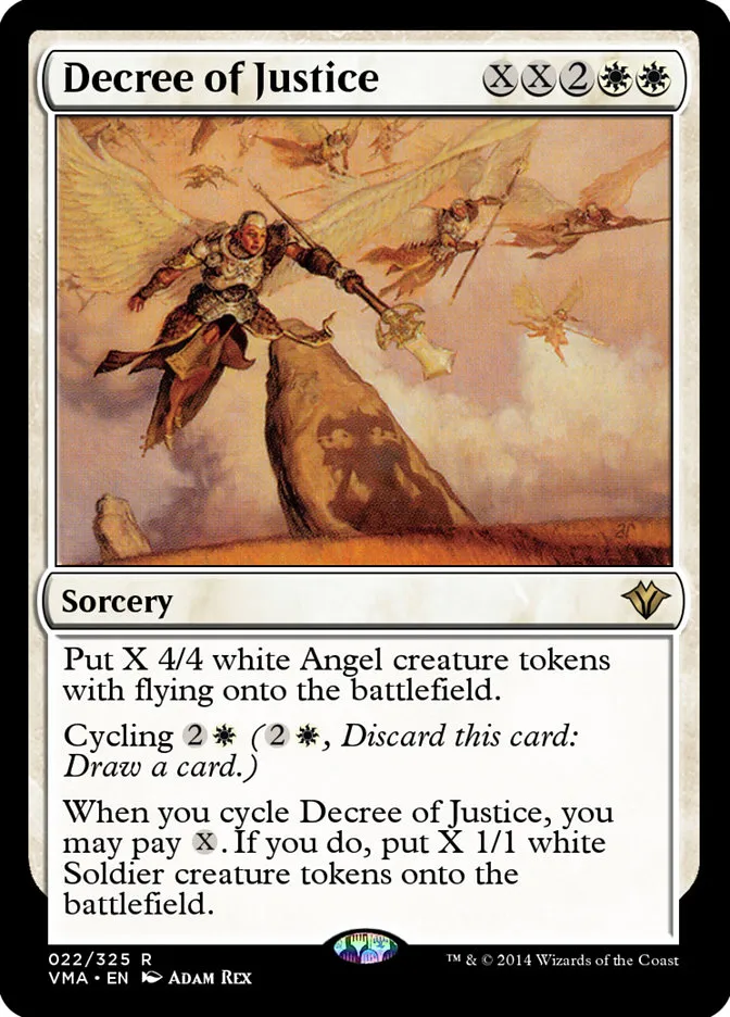 2014 Vintage Masters Decree of Justice rare #22 unlisted card image