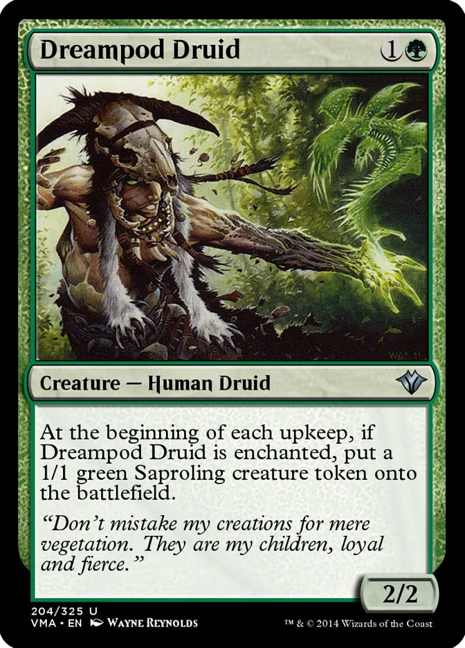 2014 Vintage Masters Dreampod Druid uncommon #204 unlisted card image