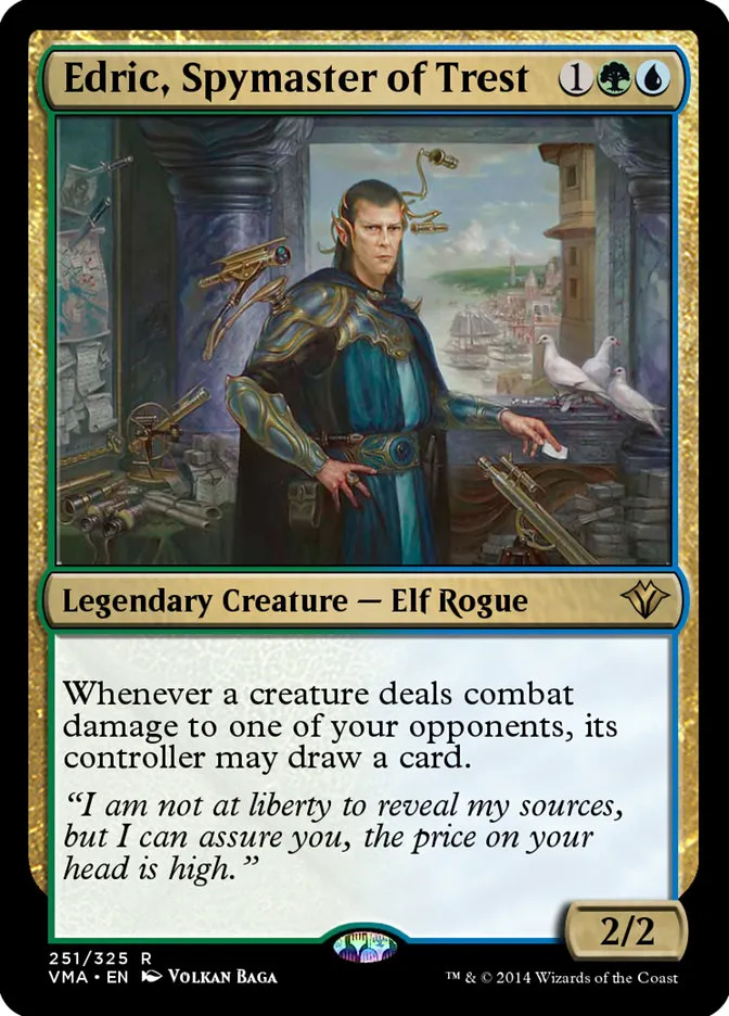 2014 Vintage Masters Edric, Spymaster of Trest rare #251 unlisted card image