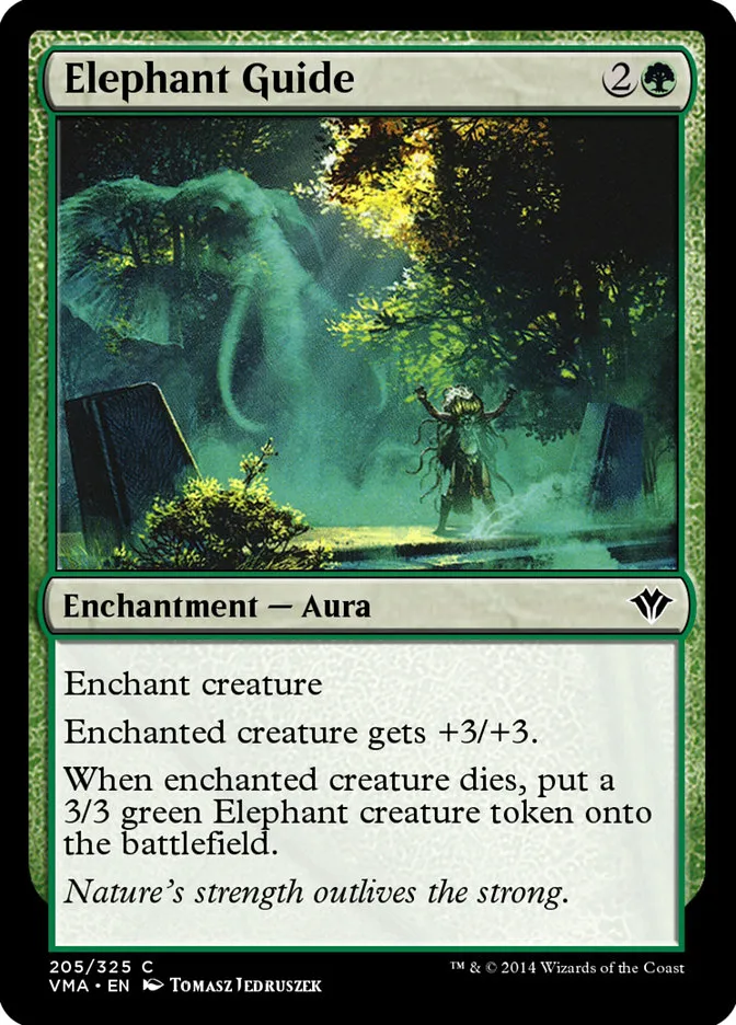 2014 Vintage Masters Elephant Guide common #205 unlisted card image