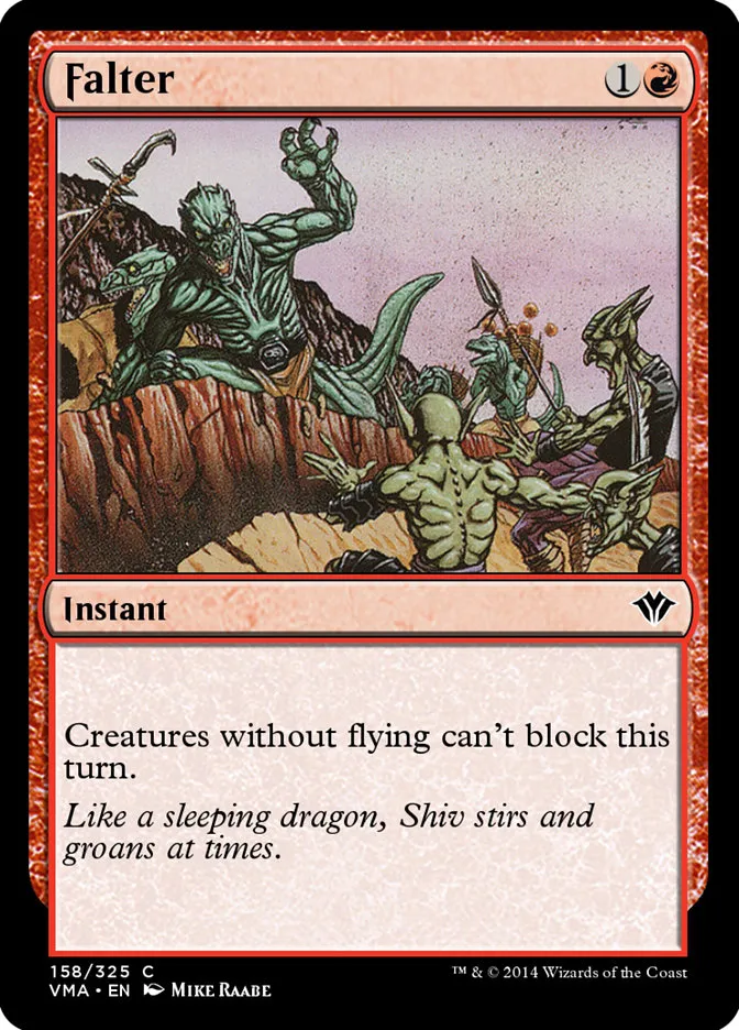 2014 Vintage Masters Falter common #158 unlisted card image