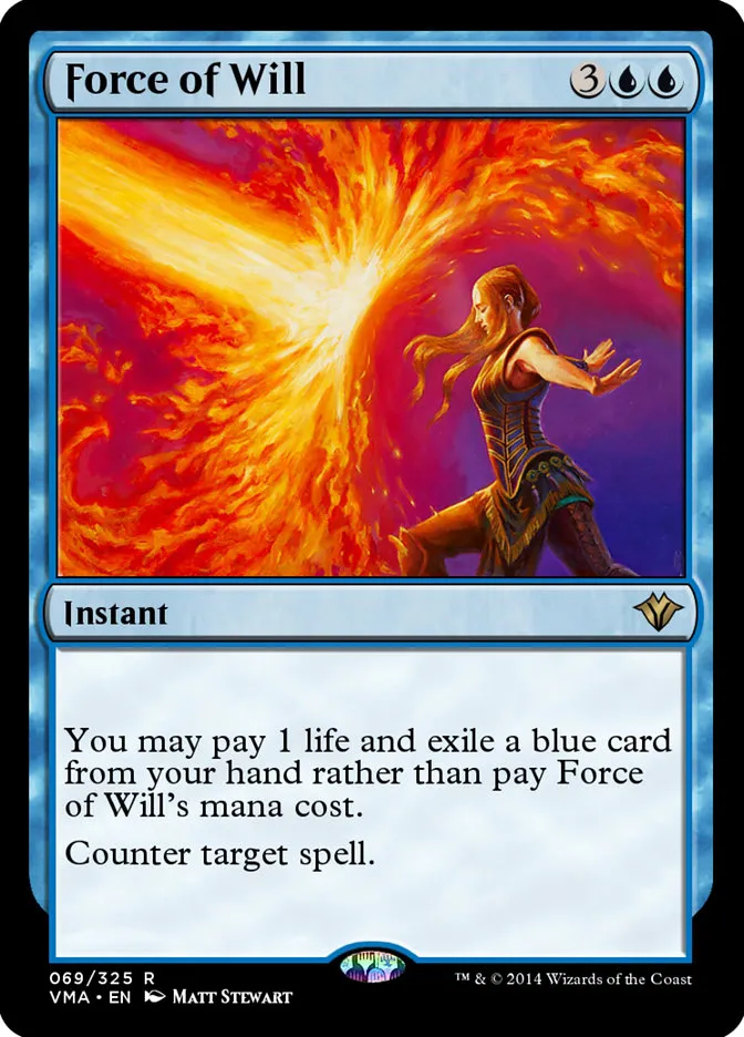 2014 Vintage Masters Force of Will rare #69 unlisted card image
