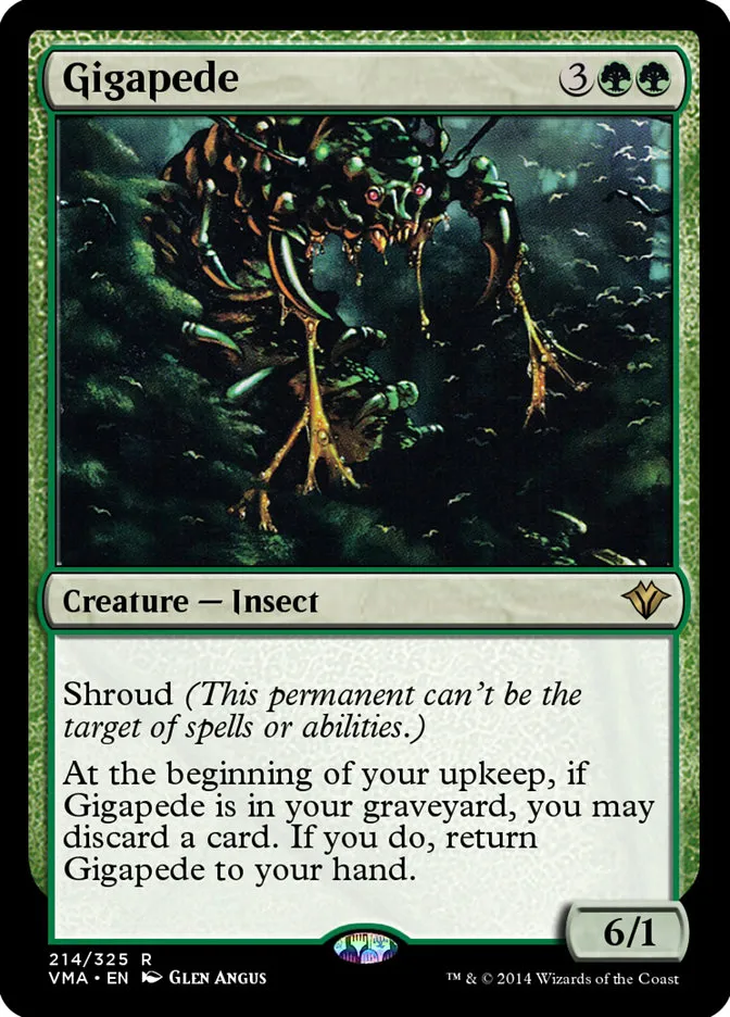 2014 Vintage Masters Gigapede rare #214 unlisted card image