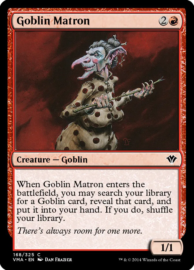 2014 Vintage Masters Goblin Matron common #168 unlisted card image