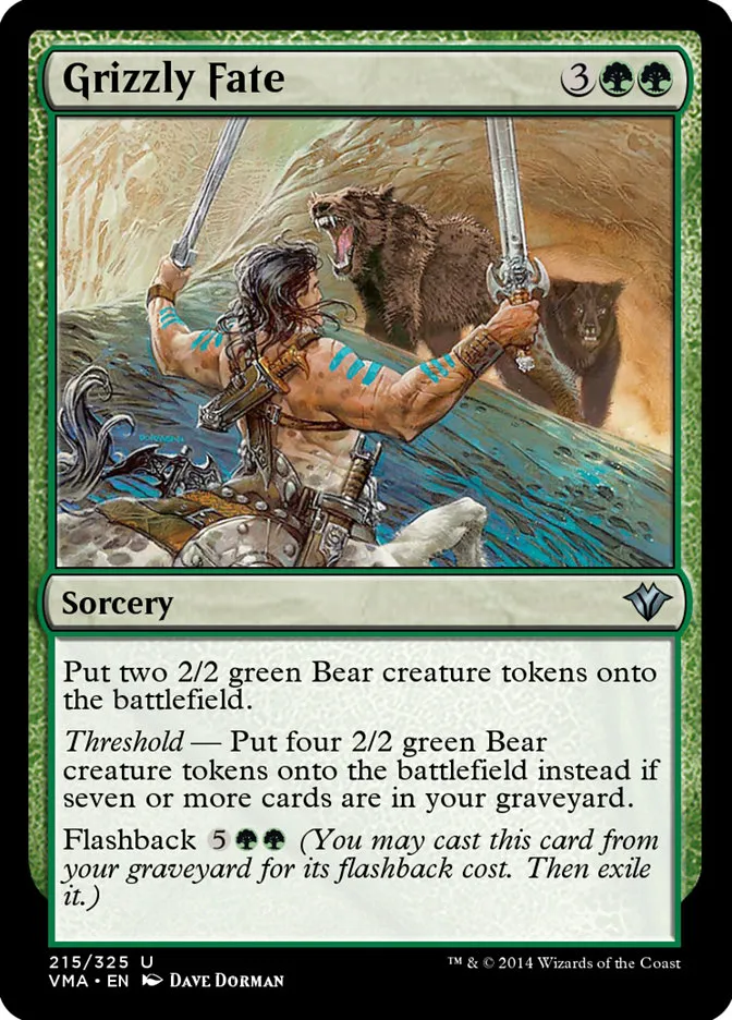 2014 Vintage Masters Grizzly Fate uncommon #215 unlisted card image