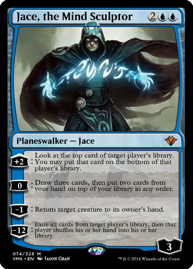 2014 Vintage Masters Jace, the Mind Sculptor mythic #74 unlisted card image