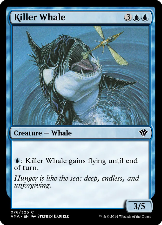 2014 Vintage Masters Killer Whale common #76 unlisted card image