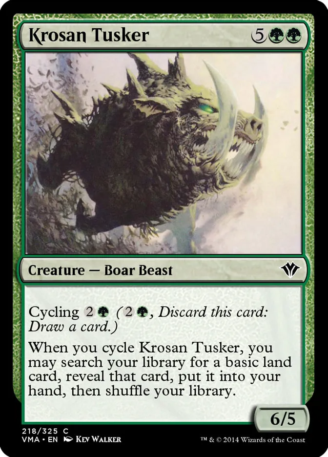 2014 Vintage Masters Krosan Tusker common #218 unlisted card image