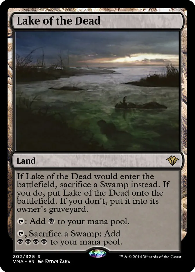 2014 Vintage Masters Lake of the Dead rare #302 unlisted card image