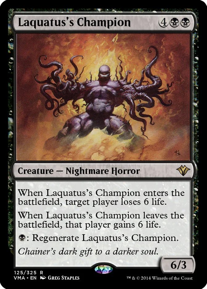 2014 Vintage Masters Laquatus's Champion rare #125 unlisted card image