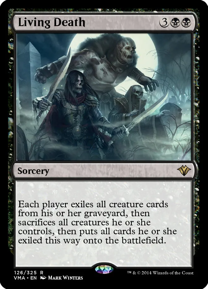 2014 Vintage Masters Living Death rare #126 unlisted card image