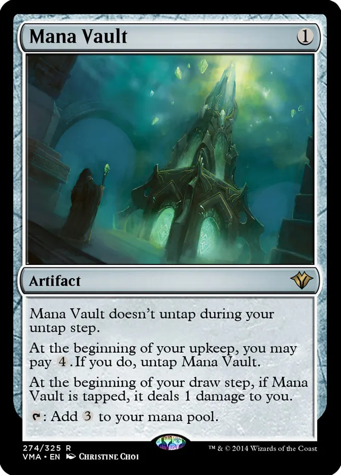 2014 Vintage Masters Mana Vault rare #274 unlisted card image