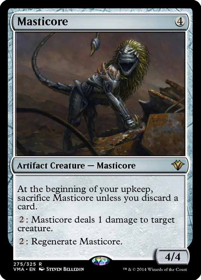 2014 Vintage Masters Masticore rare #275 unlisted card image