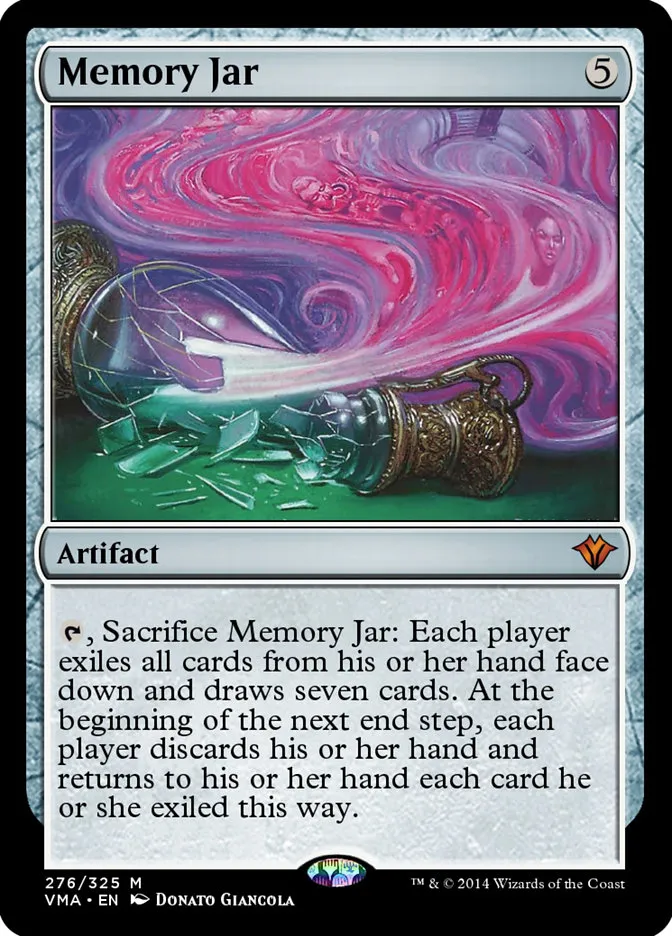 2014 Vintage Masters Memory Jar mythic #276 unlisted card image