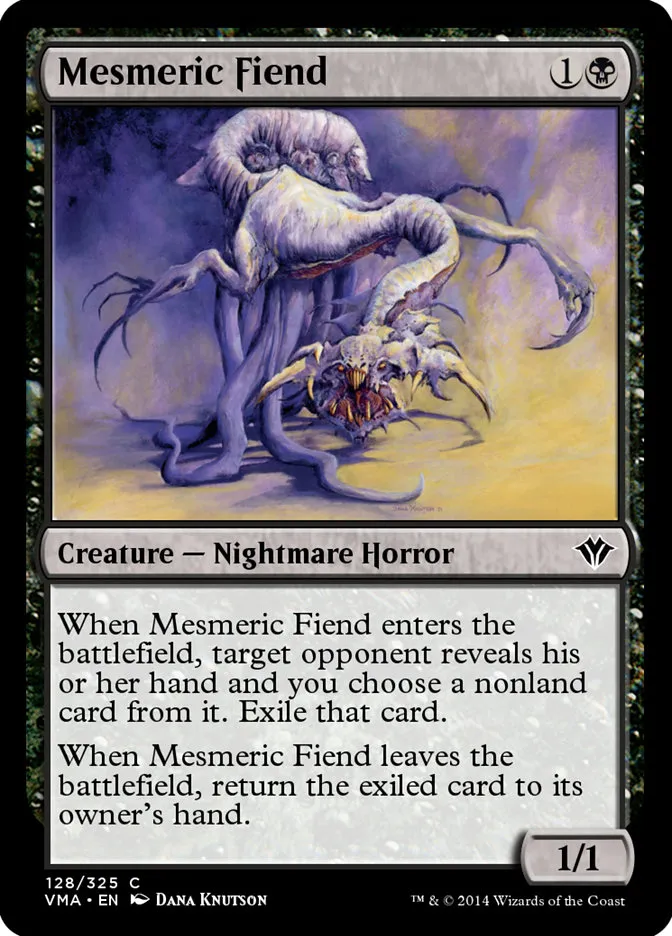 2014 Vintage Masters Mesmeric Fiend common #128 unlisted card image