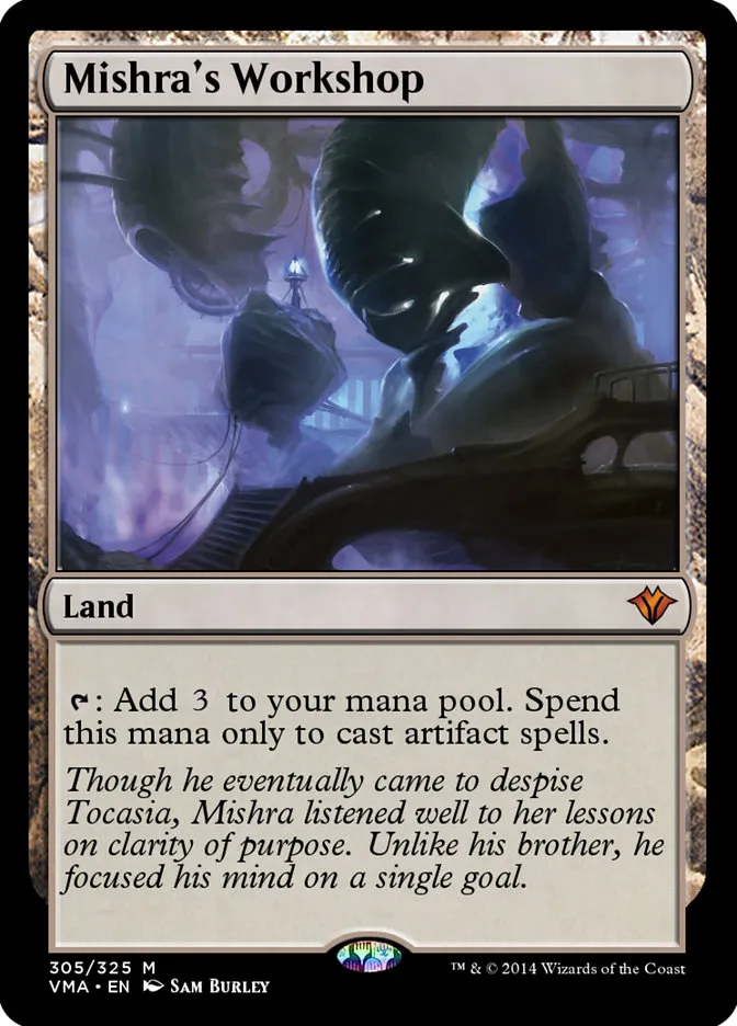 2014 Vintage Masters Mishra's Workshop mythic #305 unlisted card image