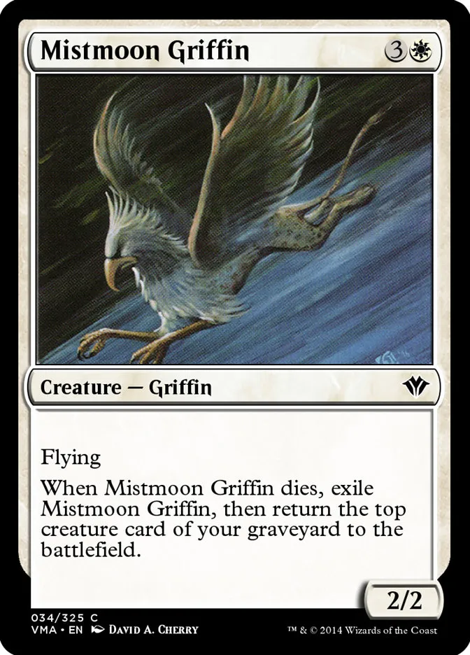 2014 Vintage Masters Mistmoon Griffin common #34 unlisted card image