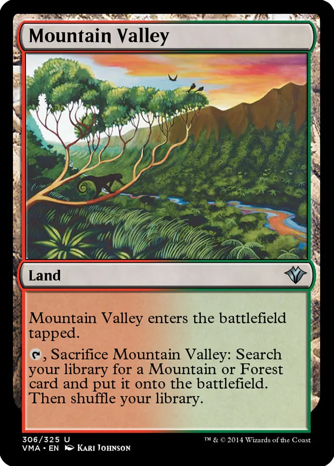 2014 Vintage Masters Mountain Valley uncommon #306 unlisted card image