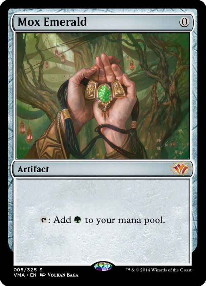 2014 Vintage Masters Mox Emerald bonus #5 unlisted card image
