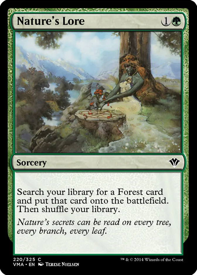 2014 Vintage Masters Nature's Lore common #220 unlisted card image