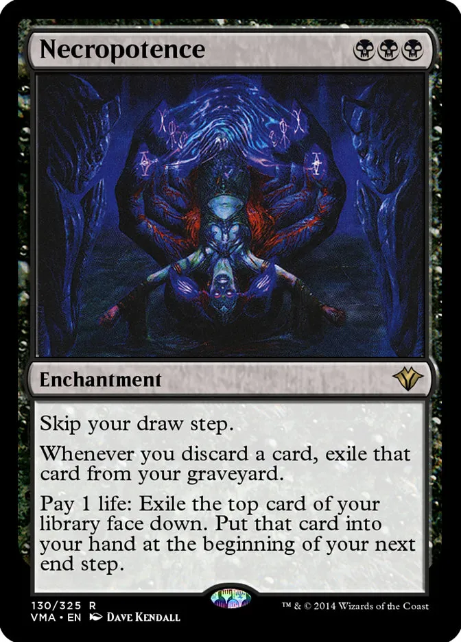 2014 Vintage Masters Necropotence rare #130 unlisted card image
