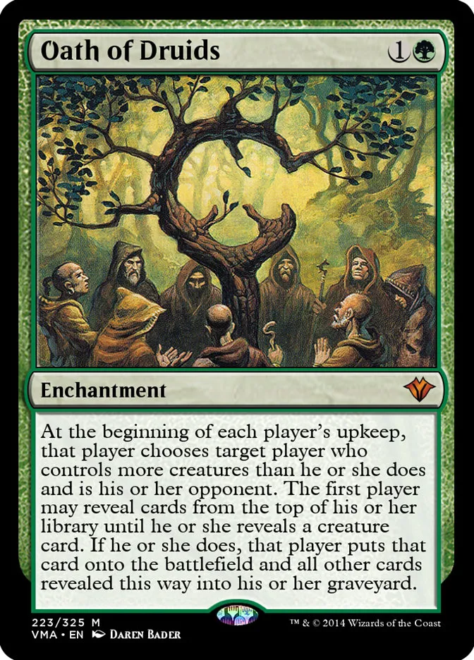 2014 Vintage Masters Oath of Druids mythic #223 unlisted card image