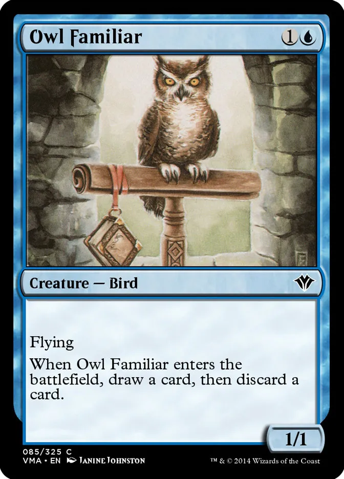 2014 Vintage Masters Owl Familiar common #85 unlisted card image